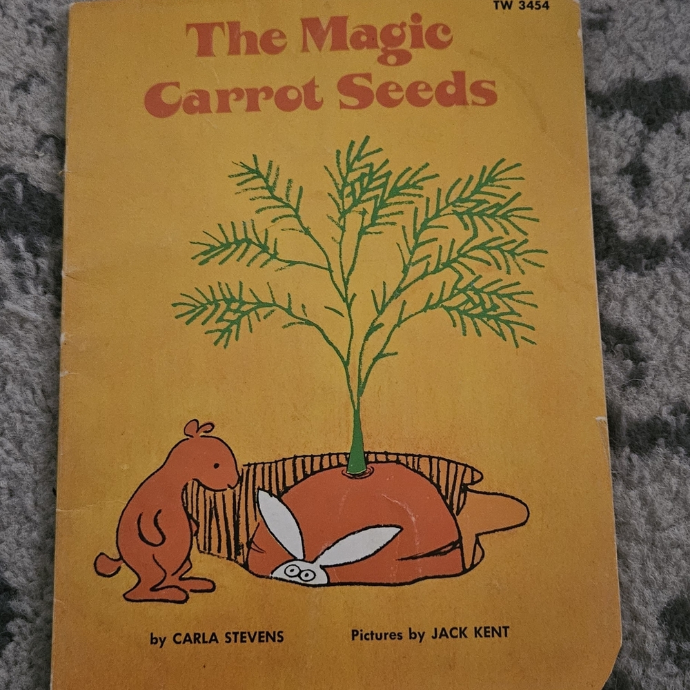 The Magic Carrot Seeds Paperback Book By Carla Steven's Vintage Children’s 1976